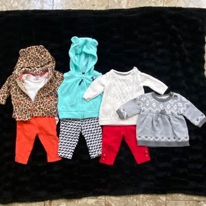 3 month girl, Carter’s winter outfit sets!!